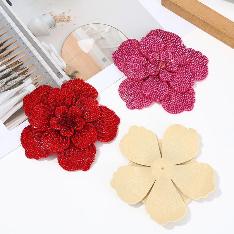Craft Embellishment - 1 buah Patch Bunga Kamelia Tiga