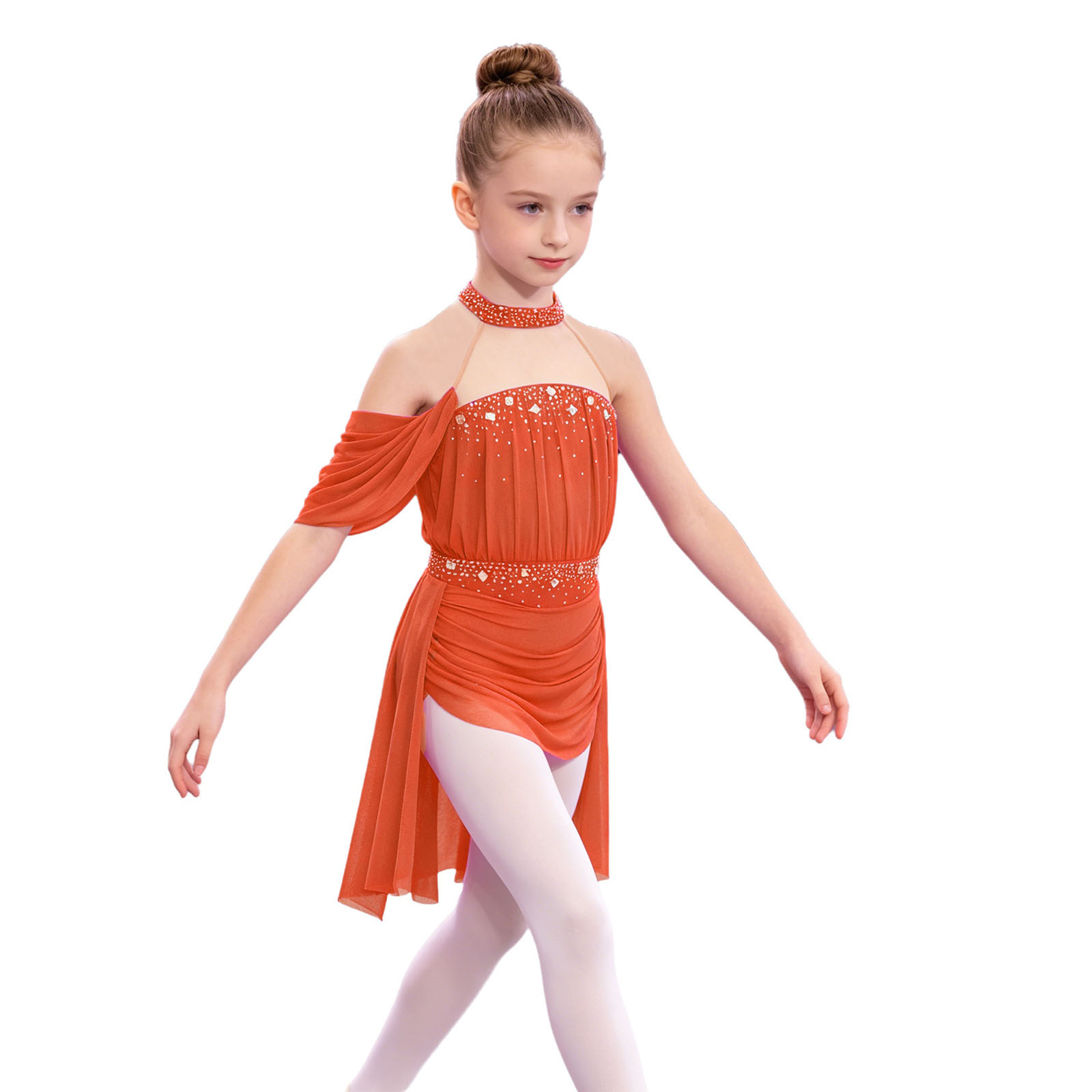 Rhinestone Banding Trim - Kostum Pertunjukan Senam Anak Perempuan, Balet
