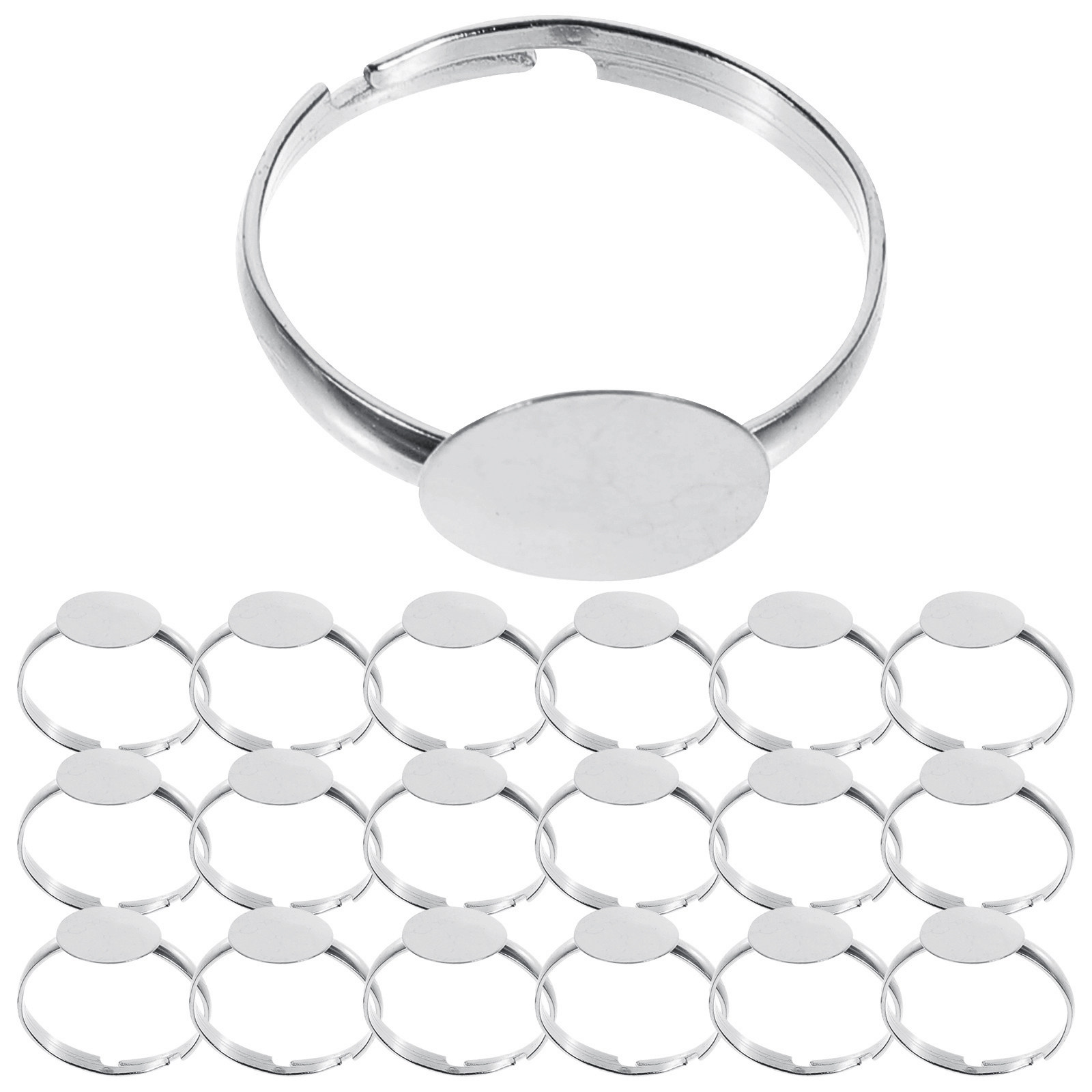 Craft Embellishment - 100 buah Cincin Polos dari Paduan