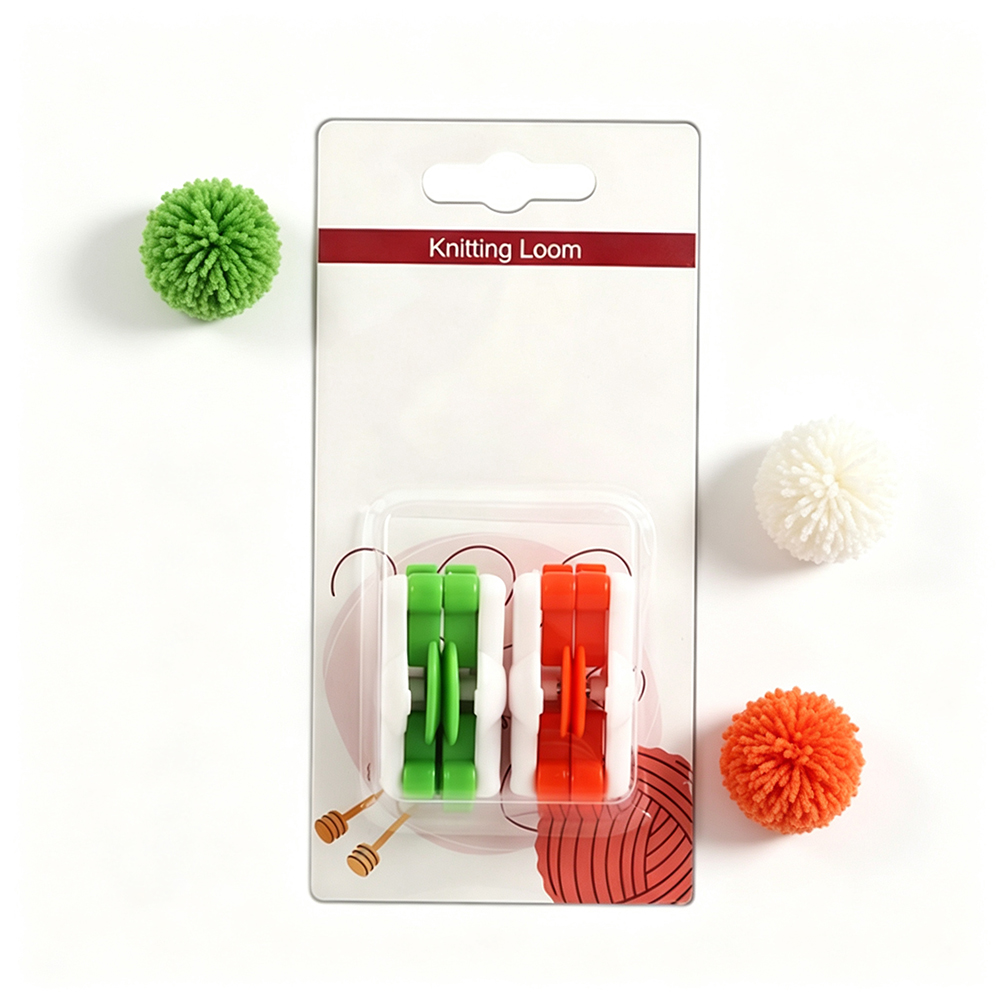 Pom Pom Maker Tool - 2 buah/set Alat Pembuat Bola Benang