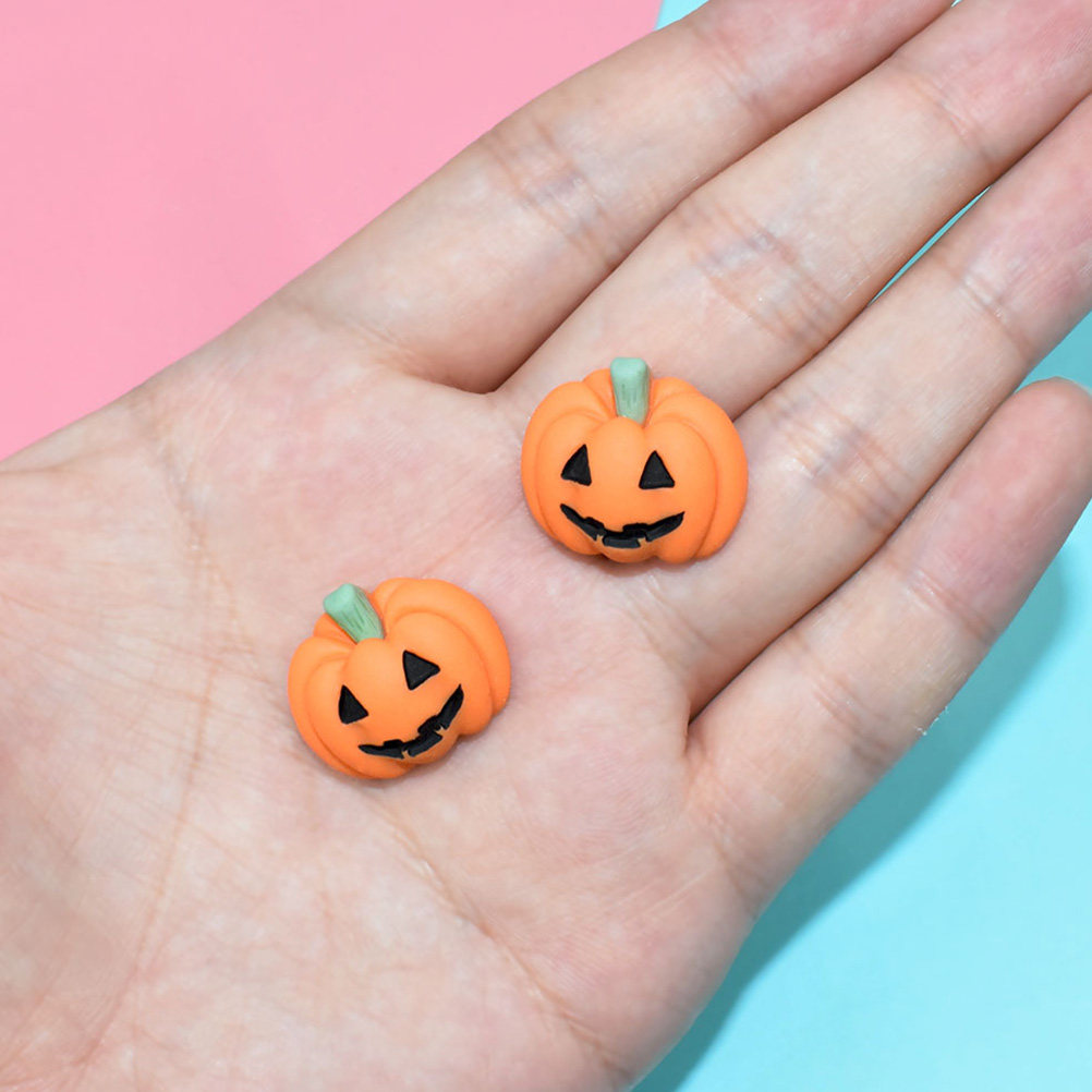 Craft Embellishment - 20 buah hiasan labu Halloween dari