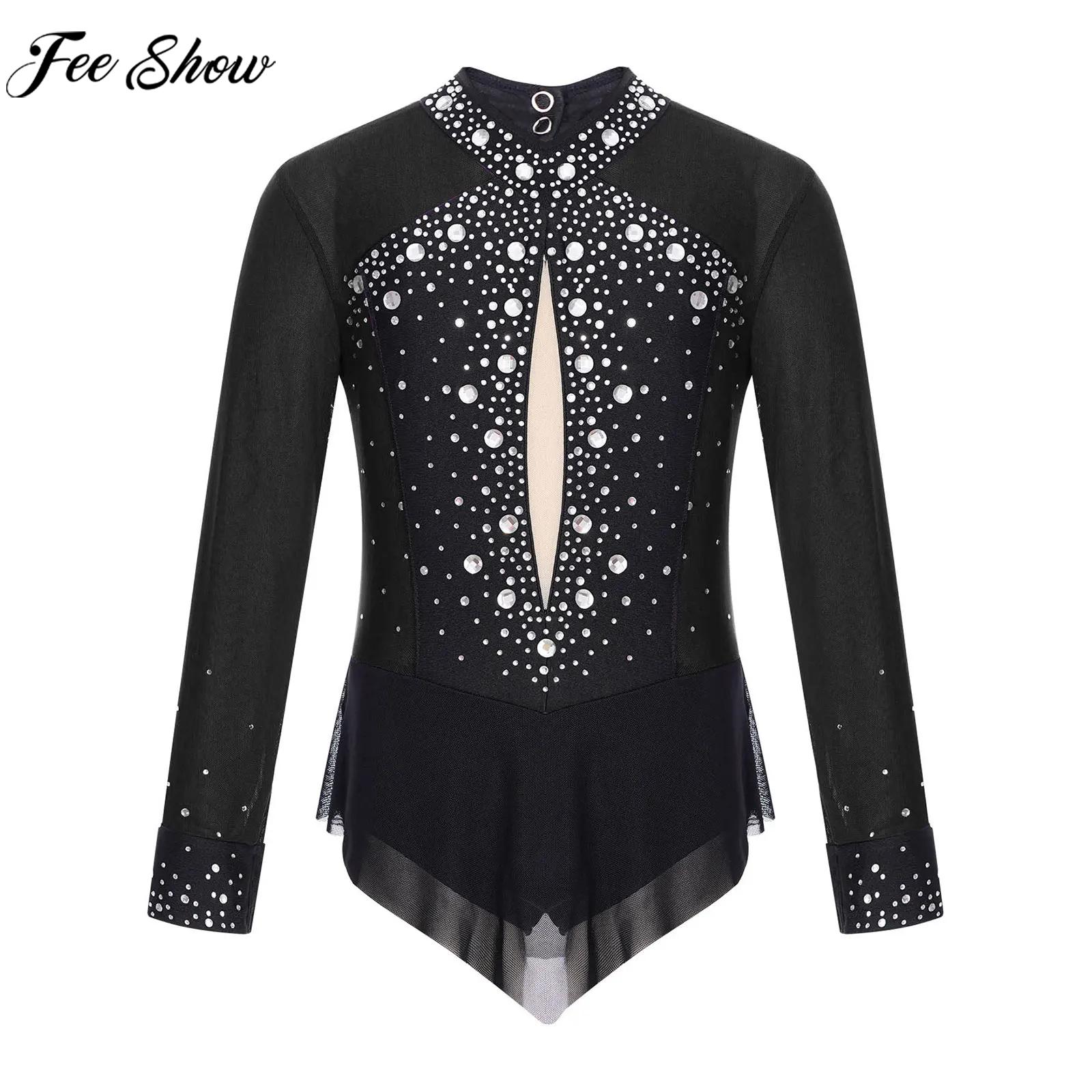 Rhinestone Banding Trim - Kostum Figure Skating Anak Perempuan untuk