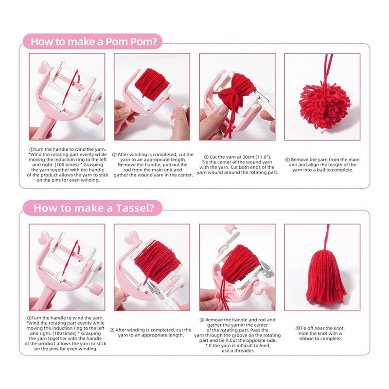 Set Alat Pembuat Pom AT21, Ala - Pom Pom Maker Tool ulasan dan harga