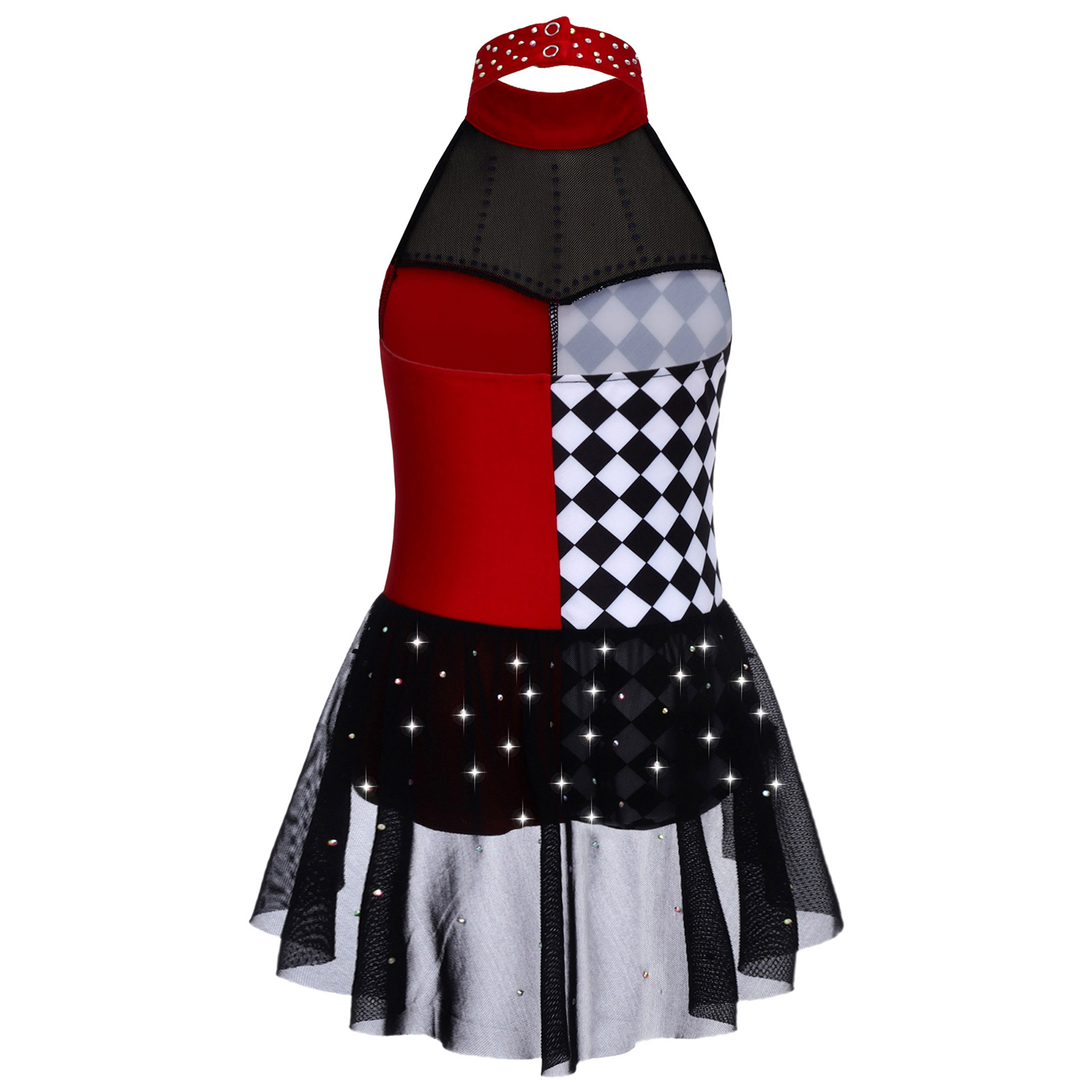 Kostum Badut Pesta Leotard Tar - Rhinestone Banding Trim ulasan dan harga