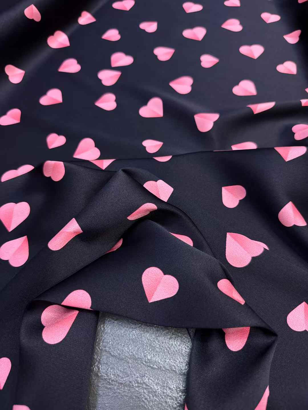 Bahan Kain Sutra Asli Pink Hea - Crystal Mesh Fabric ulasan dan harga