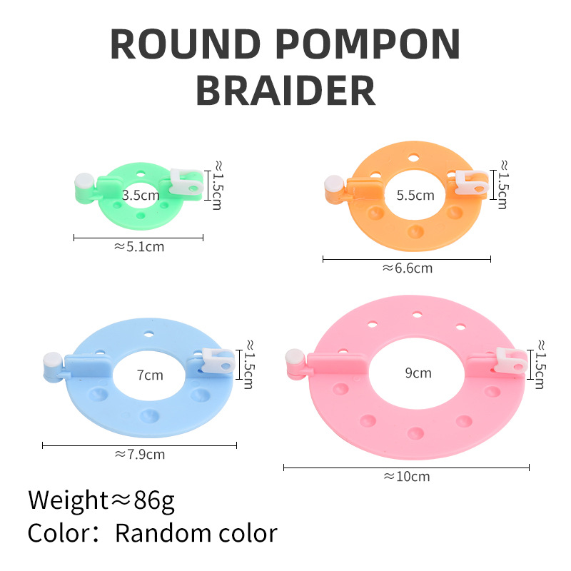 Pembuat bola benang buatan tan - Pom Pom Maker Tool ulasan dan harga