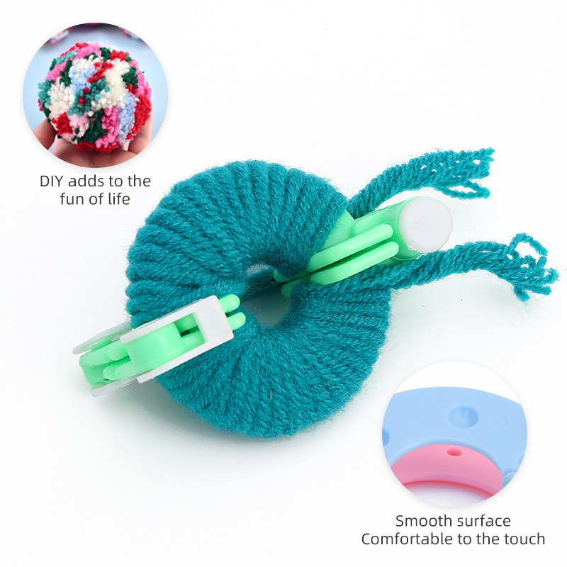 Pembuat bola benang buatan tan - Pom Pom Maker Tool ulasan dan harga