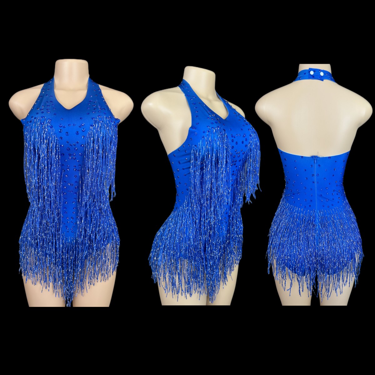 Pakaian Bodysuit pinggiran ber - Rhinestone Banding Trim ulasan dan harga