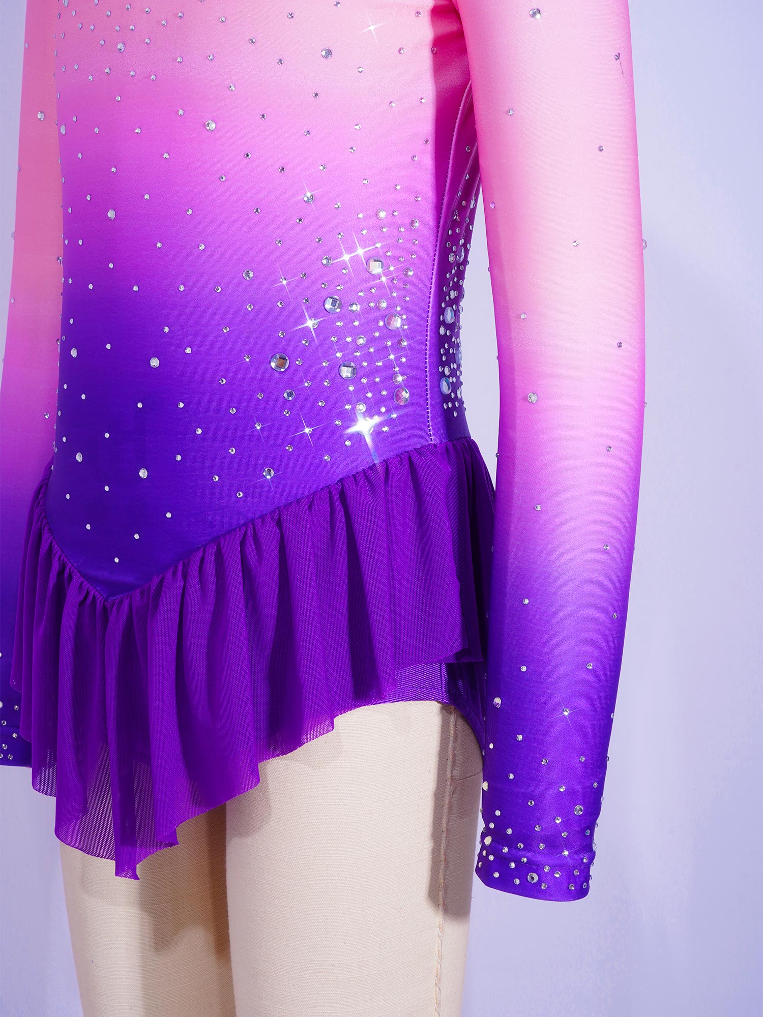 Kostum Senam Ritmik Anak Perem - Rhinestone Banding Trim ulasan dan harga