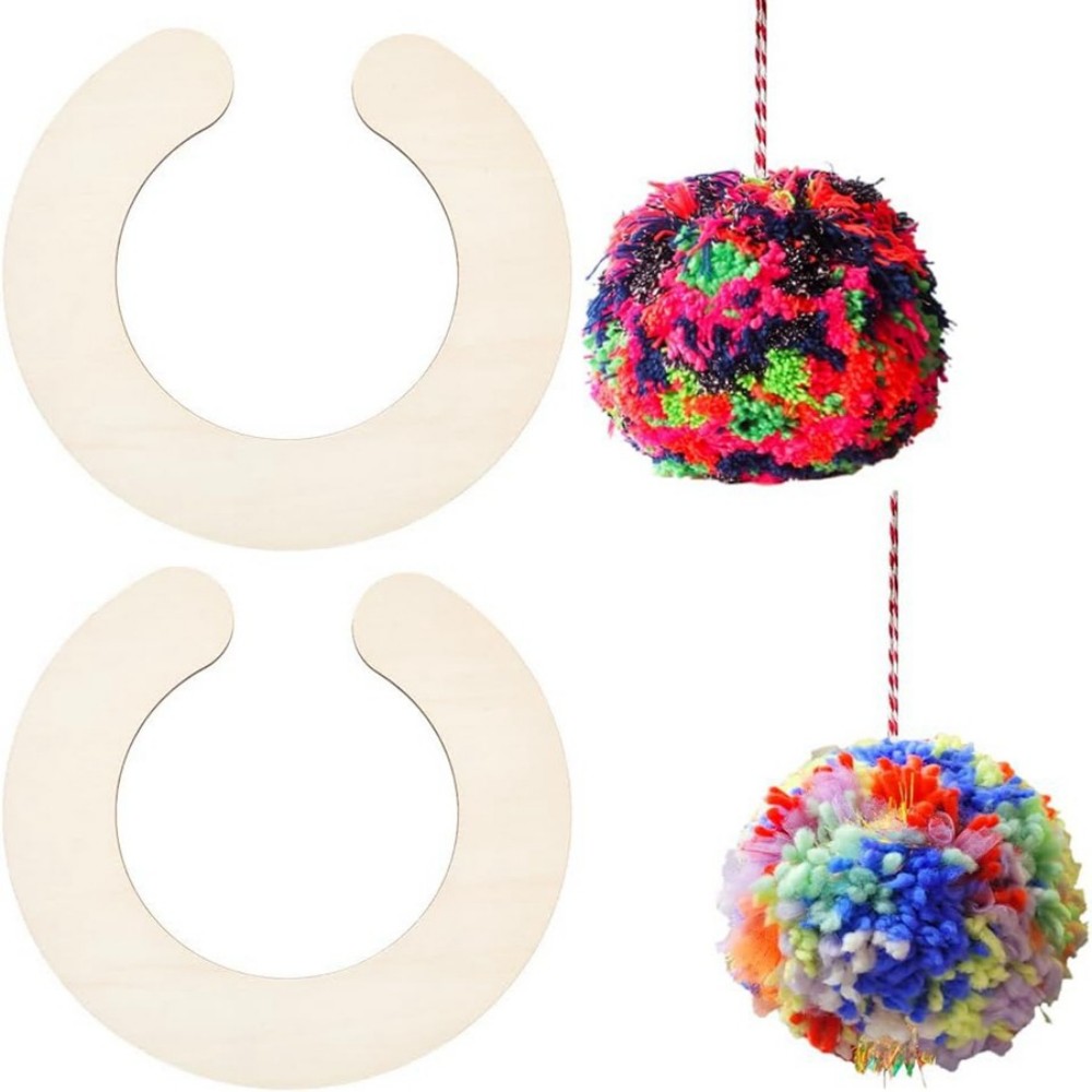 2 buah Set Pembuat Pom Pom Kay - Pom Pom Maker Tool ulasan dan harga
