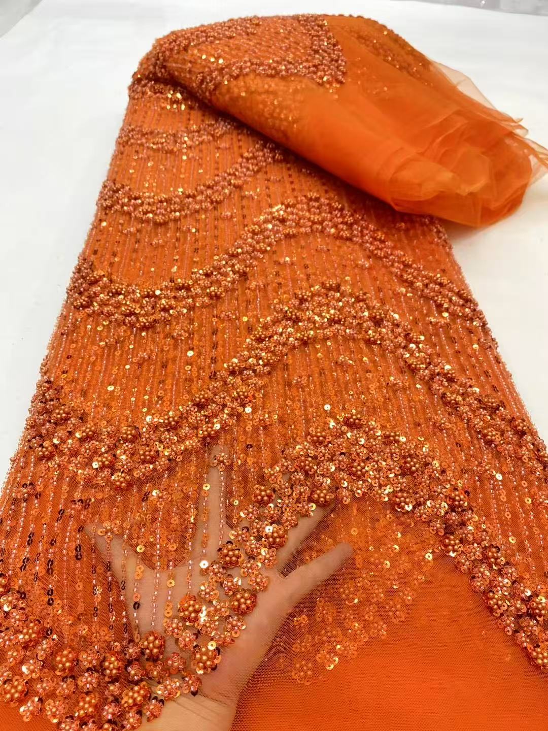 Diskon Besar Terbaru 2025 Kain - Crystal Mesh Fabric ulasan dan harga