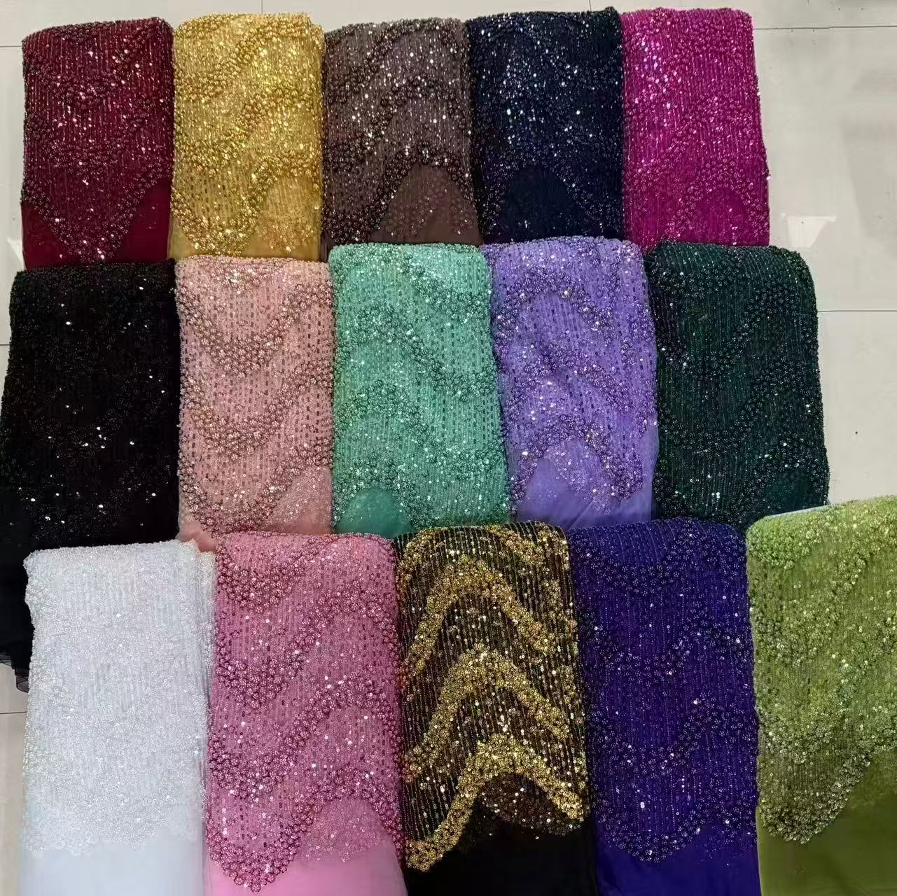 Diskon Besar Terbaru 2025 Kain - Crystal Mesh Fabric ulasan dan harga