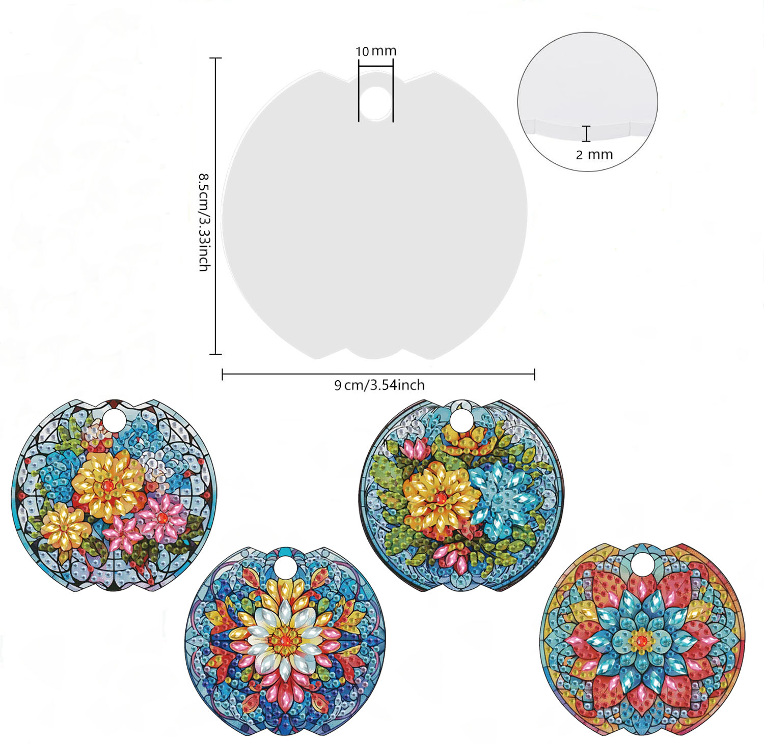 4 buah kit seni berlian DIY bu - Craft Embellishment ulasan dan harga