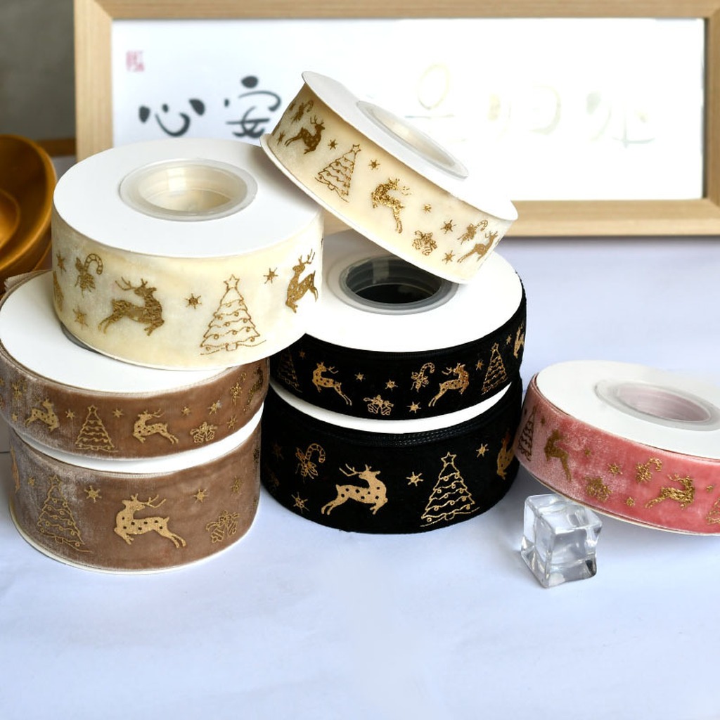 5 Yard/Roll 2.5cm Pita Beludru - Velvet Ribbon Roll ulasan dan harga