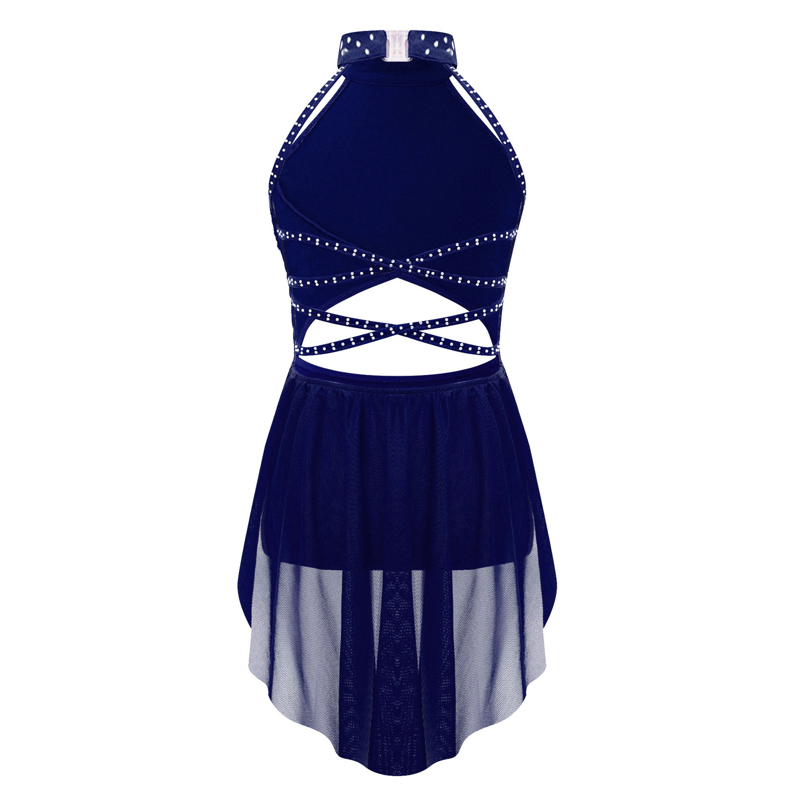 Gaun Leotard Balet Anak Peremp - Rhinestone Banding Trim ulasan dan harga