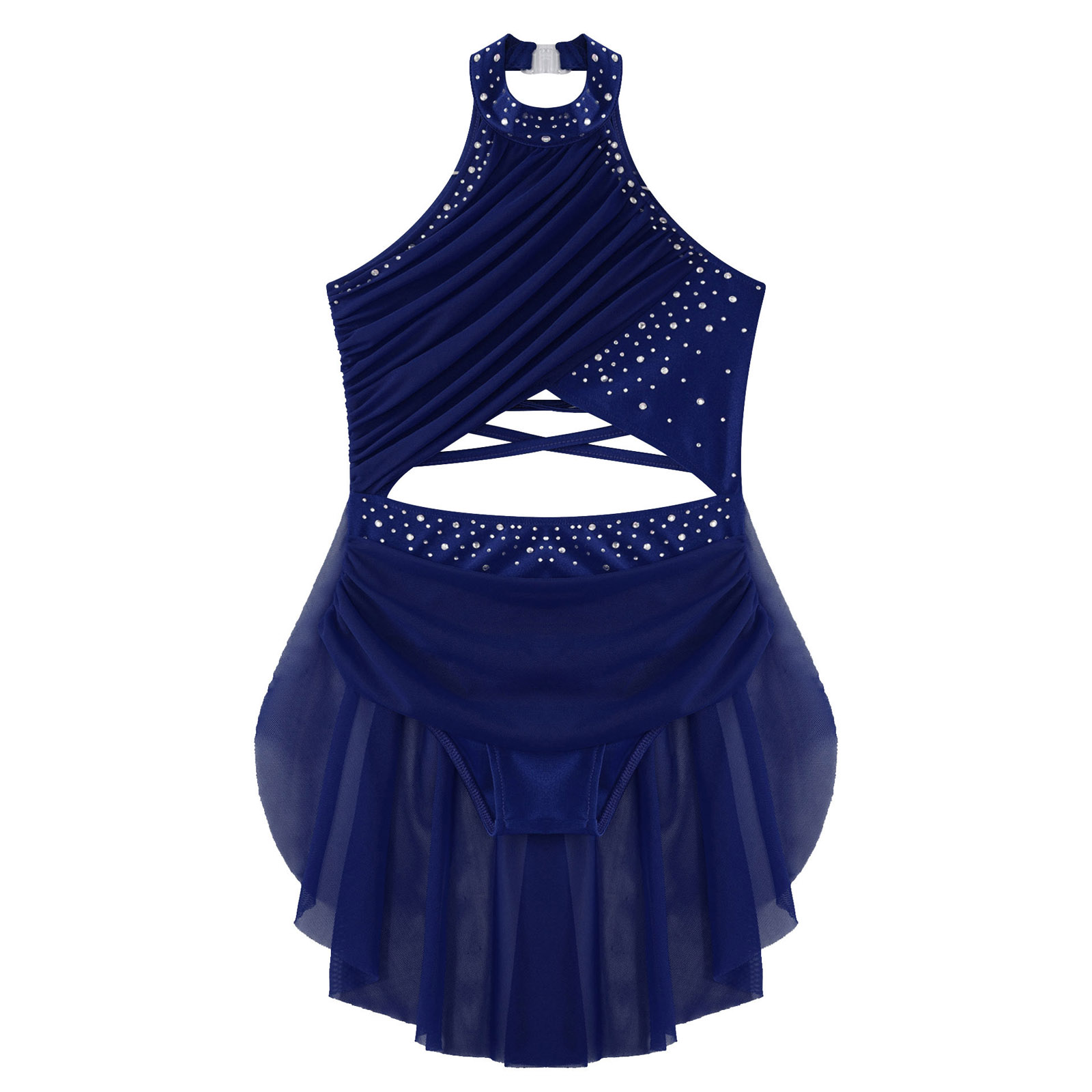 Gaun Leotard Balet Anak Peremp - Rhinestone Banding Trim ulasan dan harga