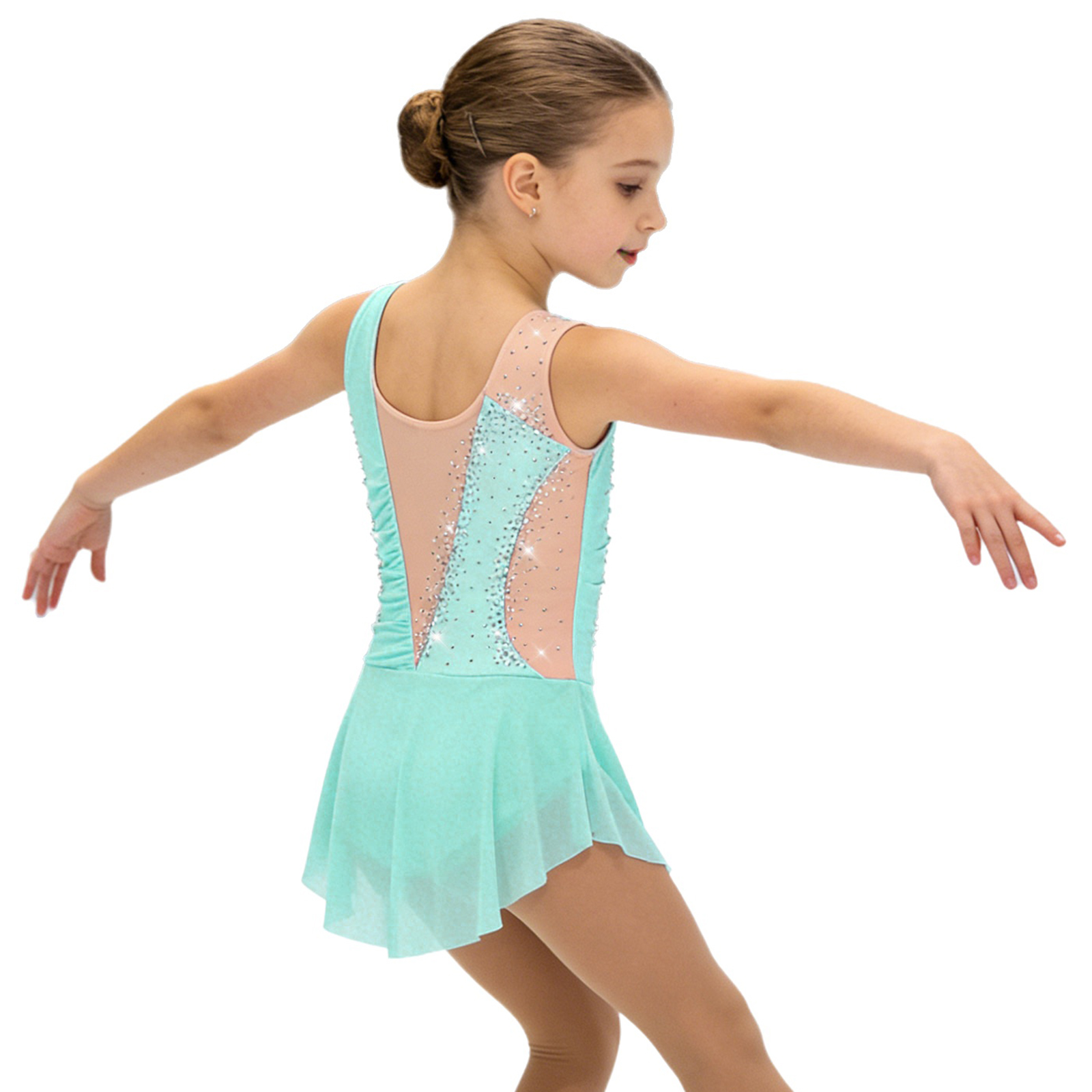 Baju Senam Ritmik Anak, Baju F - Rhinestone Banding Trim ulasan dan harga