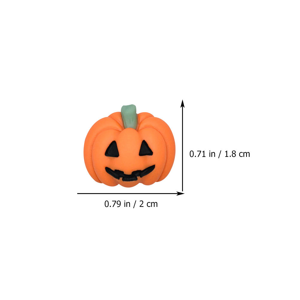 20 buah hiasan labu Halloween  - Craft Embellishment ulasan dan harga