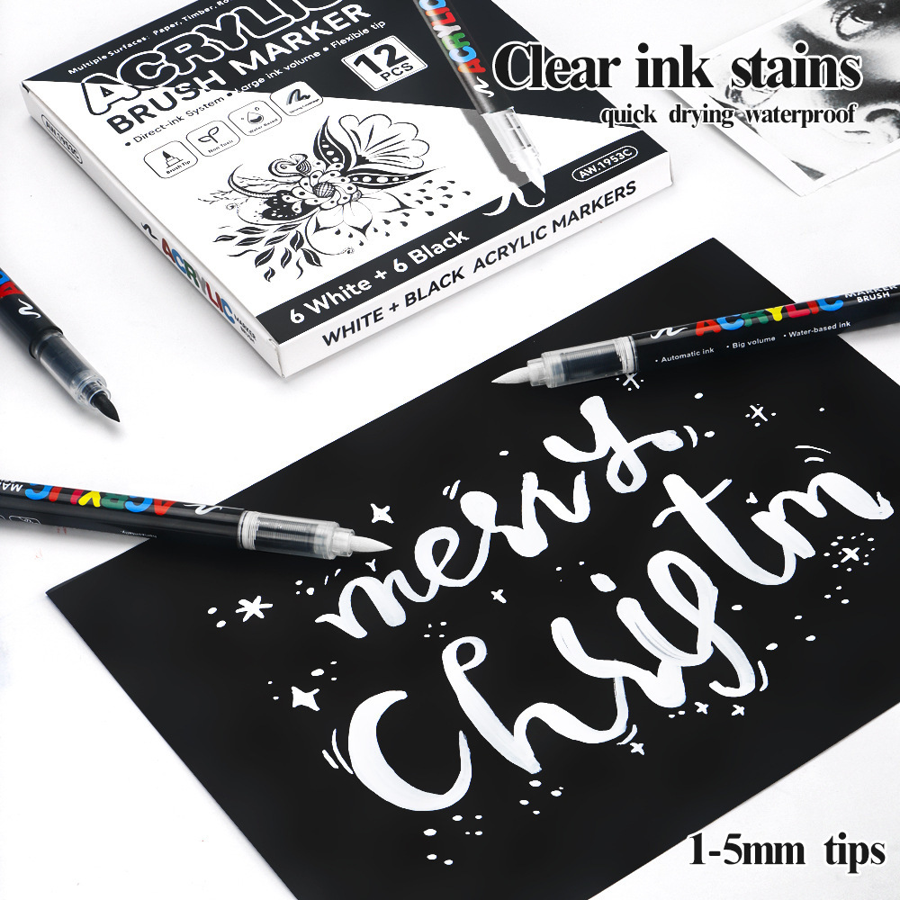 12 Buah Pena Spidol Akrilik So - Copic Marker Sketch ulasan dan harga