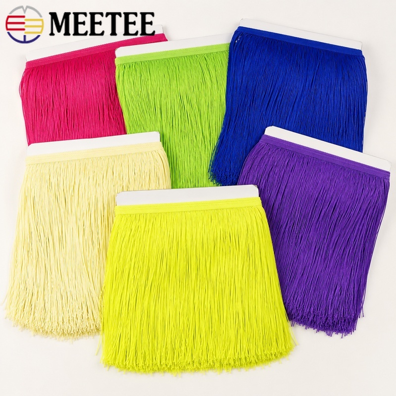 2/5/9M 50cm Rumbai Hiasan Tari - Fringe Ribbon Sewing ulasan dan harga