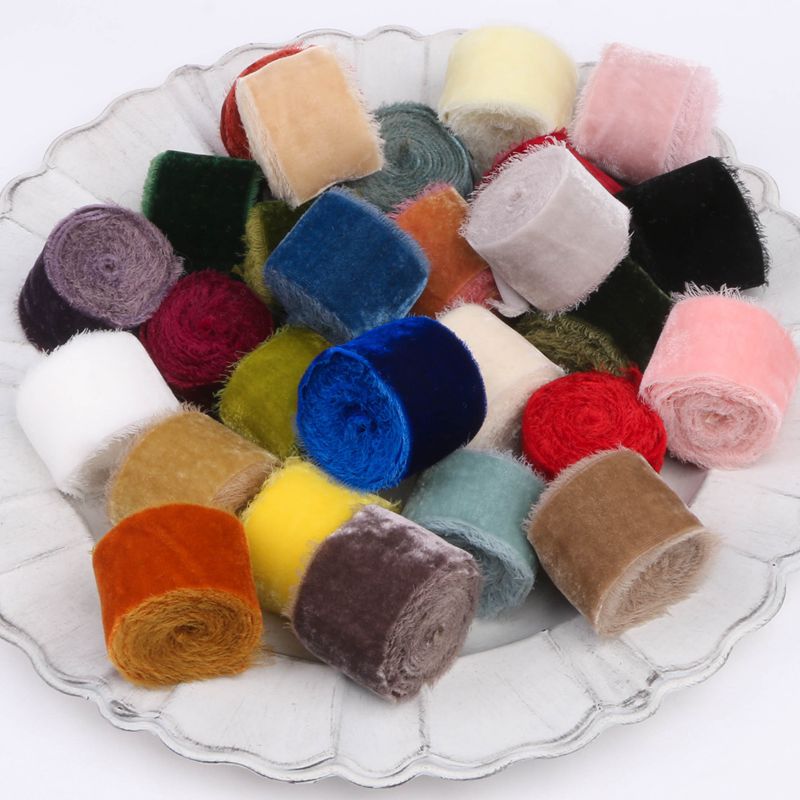 Pita beludru bergerigi tangan, - Velvet Ribbon Roll ulasan dan harga