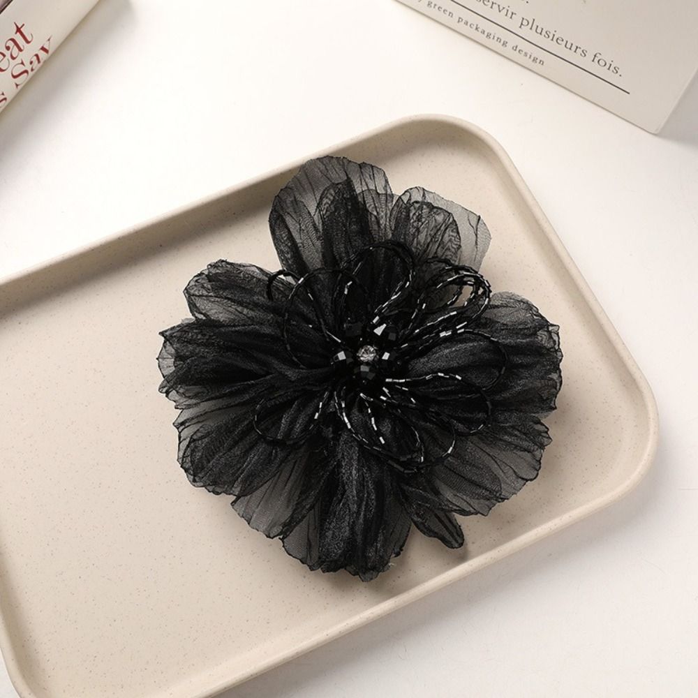 Bunga Kain Organza, Patch Bung - Crystal Mesh Fabric ulasan dan harga