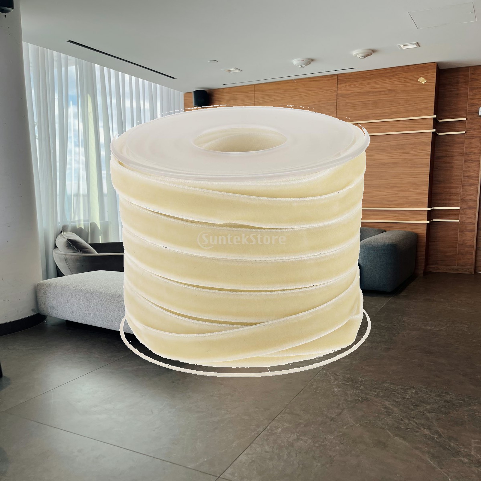 Pita Beludru Gulung 10mm Beige - Velvet Ribbon Roll ulasan dan harga
