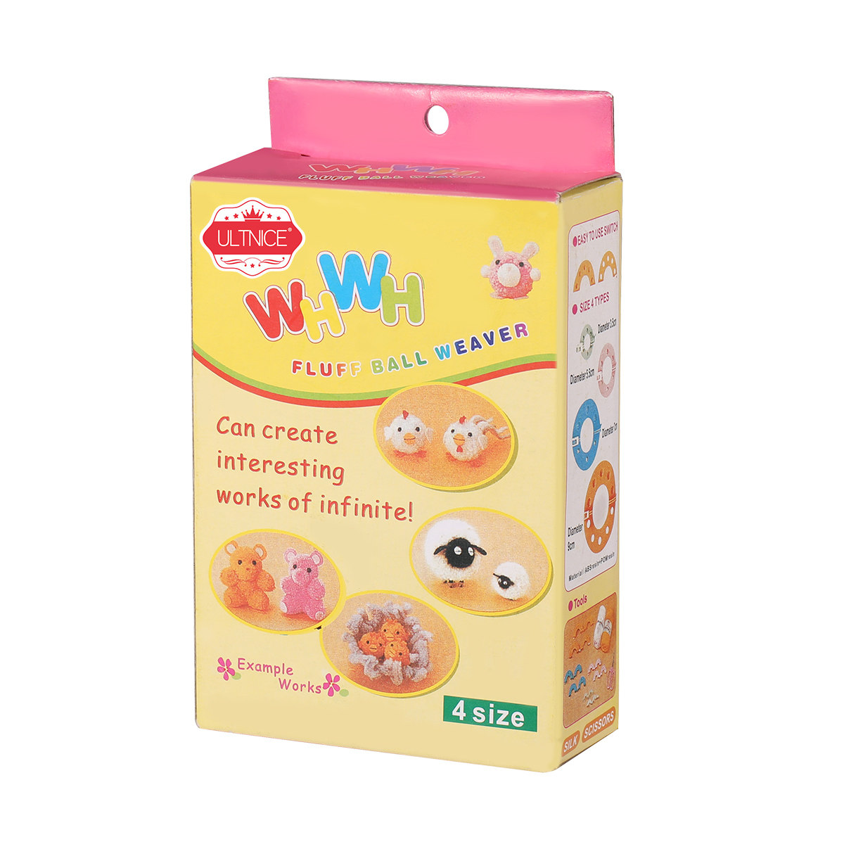 8 Buah Alat Pembuat Pom-pom, 4 - Pom Pom Maker Tool ulasan dan harga
